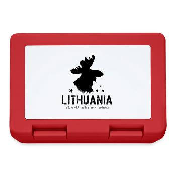 Lithuania Litauen litauisch - Brotdose - Rot - Vorne