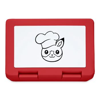 Fox Chapeau de chef Chef Cuisine Restaurant Cuisine - Boîte à goûter - rouge - Devant