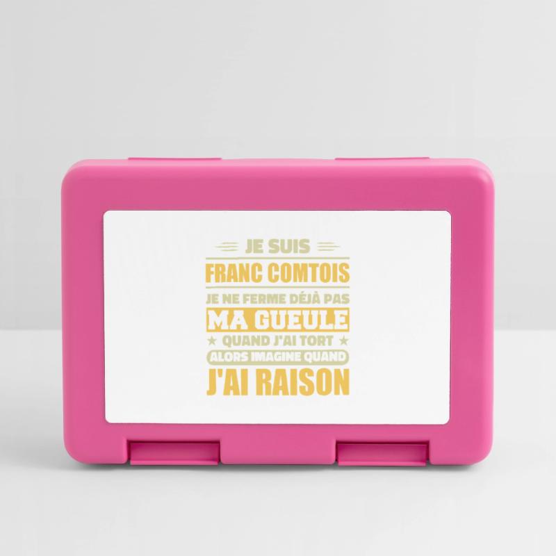 Franc comtois je ferme pas ma gueule franche comté Boîte à goûter