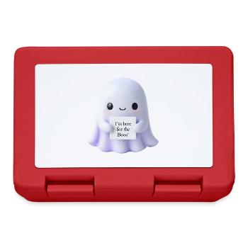 Halloween Spruch Geist Geschenkidee - Brotdose - Rot - Vorne