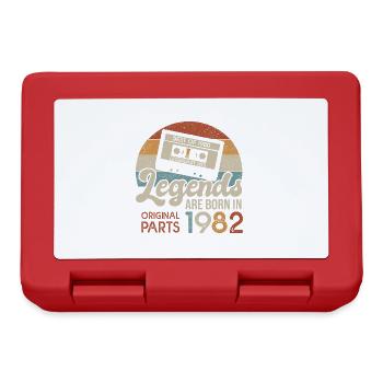 Legends Cassette 1982 Birthday Gift 40 Years - Lunchbox - red - Front