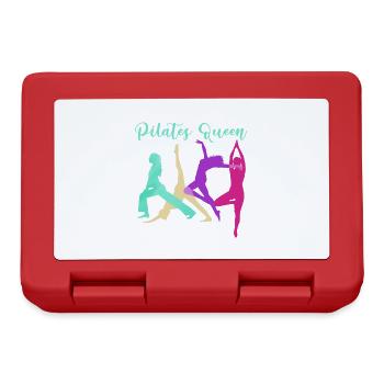 Reine Pilates,Pilates,Sports,Yoga,Aquarelle,Pastel - Boîte à goûter - rouge - Devant