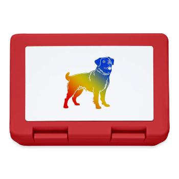 Corgi Chien Coloré - Boîte à goûter - rouge - Devant