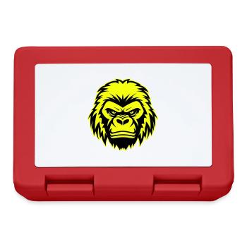 Gorilla Head Portrait Icon - Lunchbox - red - Front
