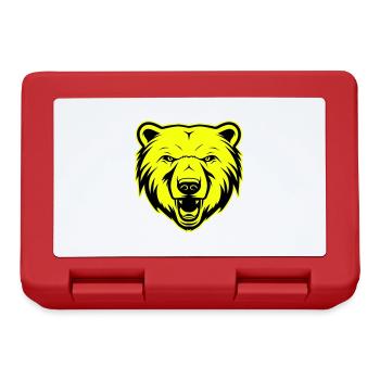 Polar Bear Head Portrait Animal Polar Bear Symbol - Lunchbox - red - Front