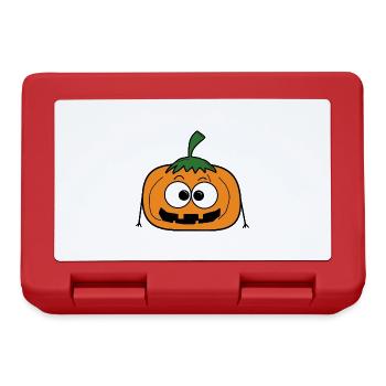Kürbis Halloween - Brotdose - Rot - Vorne