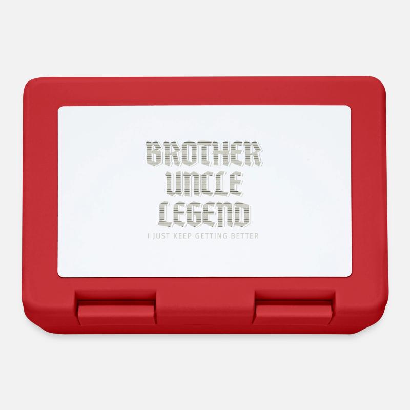 Brother Uncle Legend I Just Keep Getting Better - Lunchbox - red