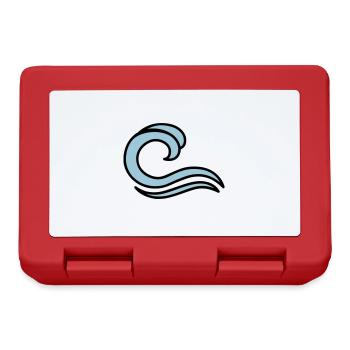 waves - Lunchbox - red - Front