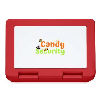 Funny Halloween Costume Candy Security - Lunchbox - red - Front