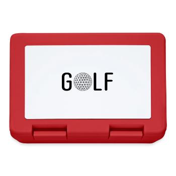 Golf - Brotdose - Rot - Vorne