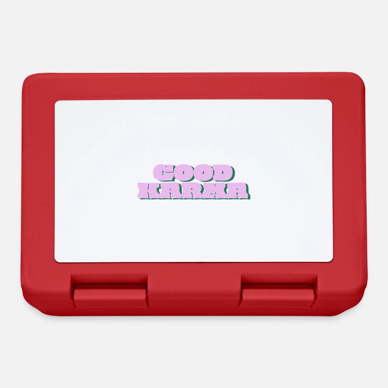 Bon Karma Retro Pop - Boîte à goûter - rouge