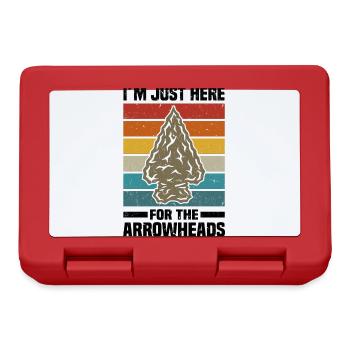 Arrowhead Hunting | Arrowheads Collector Gifts - Lunchbox - red - Front