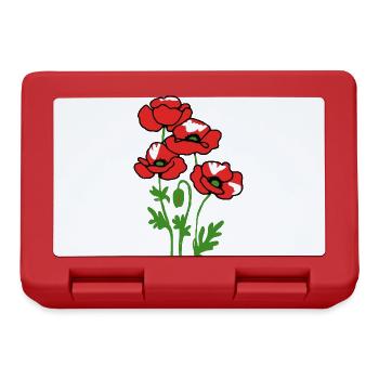 poppies - Lunchbox - red - Front