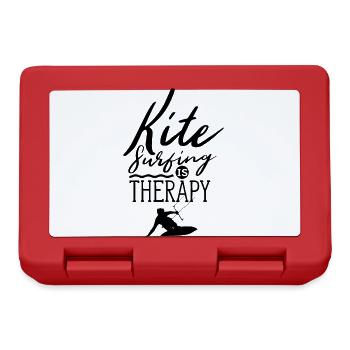 Kitesurfing is my therapy kitesurfer kitesurf - Lunchbox - red - Front