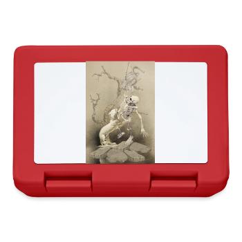 The skeleton and the dog - Lunchbox - red - Front