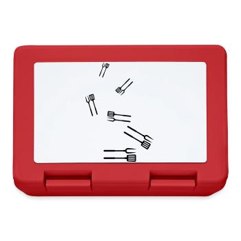Grill tongs Grill Symbol - Lunchbox - red - Front