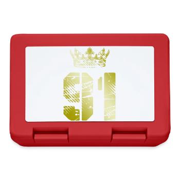 91 Number crown - Lunchbox - red - Front