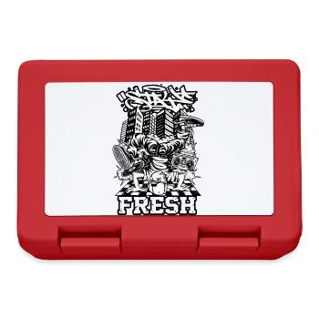 Breakdance B-Boy Streetdance Design Hip Hop Dance - Lunchbox - red - Front