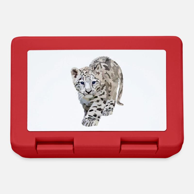 Sia, the snow leopard - Lunchbox - red