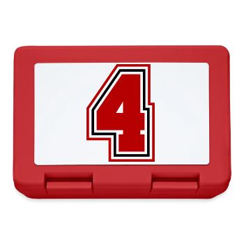4 number symbol - Lunchbox - red - Front