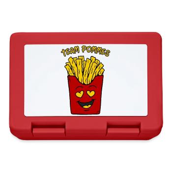 Sac à frites Funny Fries Team Fries - Boîte à goûter - rouge - Devant