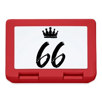 66 Number crown - Lunchbox - red - Front