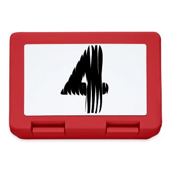 Maillot numéro 4 - Boîte à goûter - rouge - Devant