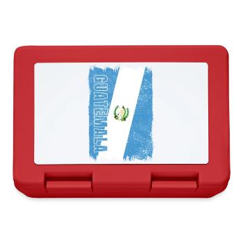 Drapeau vintage du Guatemala - Boîte à goûter - rouge - Devant