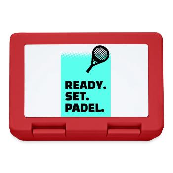 Padel Tennis Sportart Statement Spieler Padelspiel - Brotdose - Rot - Vorne