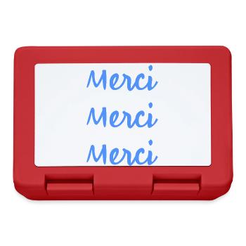 MERCI. MAÎTRESSE. MAÎTRE. MERCI MAÎTRESSE - Boîte à goûter - rouge - Devant