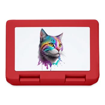 Katze - Brotdose - Rot - Vorne