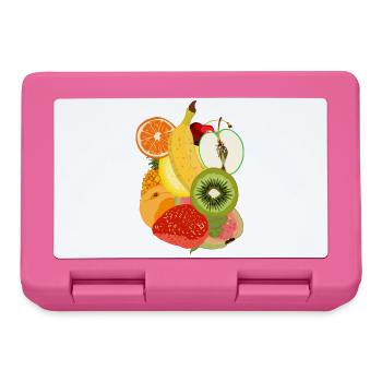 Salade de fruits - Boîte à goûter - rose - Devant