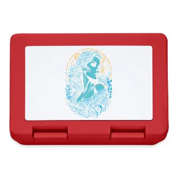 Gothic Girl with Skull and Blood - Lunchbox - red - Front