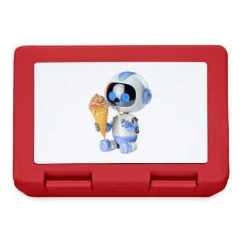 Roboter Eis - Brotdose - Rot - Vorne