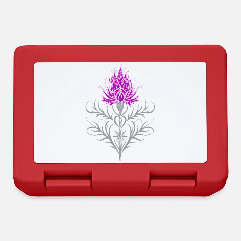 Distel Tattoo Scottish Thistle Botanical Art - Brotdose - Rot