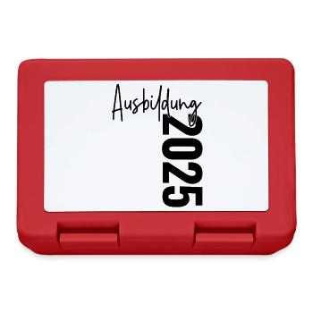 Ausbildung 2025 Start Beginn Anfang - Brotdose - Rot - Vorne