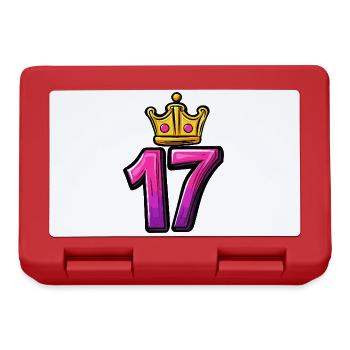 17 Number Krone - Lunchbox - red - Front