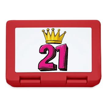 21 Number Krone - Lunchbox - red - Front