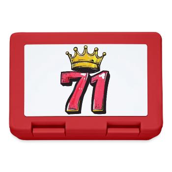71 Number Krone - Lunchbox - red - Front
