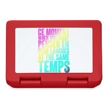 COOL SAYING FOR MULTILINGUALS, INTERNATIONAL - Lunchbox - red - Front