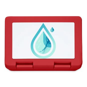 Pure Drop – Modernes Wasser - Brotdose - Rot - Vorne