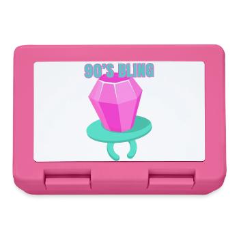 90s Bling - 90s Nostalgia Humor - Lunchbox - pink - Front