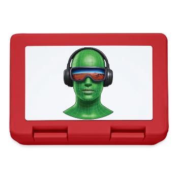VIRTUELLE REISE – Ton & Bild - Brotdose - Rot - Vorne