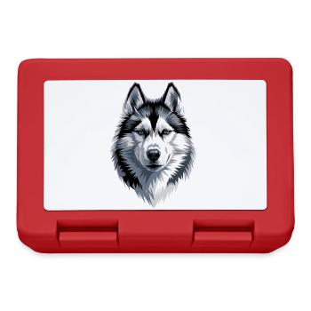 Husky Dogs Lover Dog Love Siberian Huskies - Lunchbox - red - Front