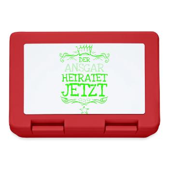 Heirat Ansgar - Brotdose - Rot - Vorne