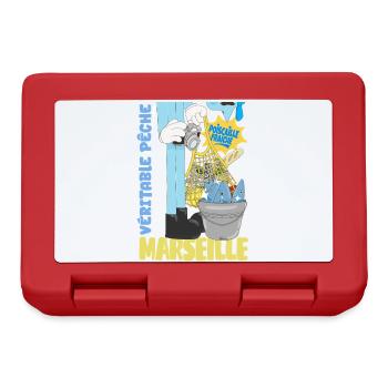 Marseille Poiscaille Fraîche Cartoon - Boîte à goûter - rouge - Devant