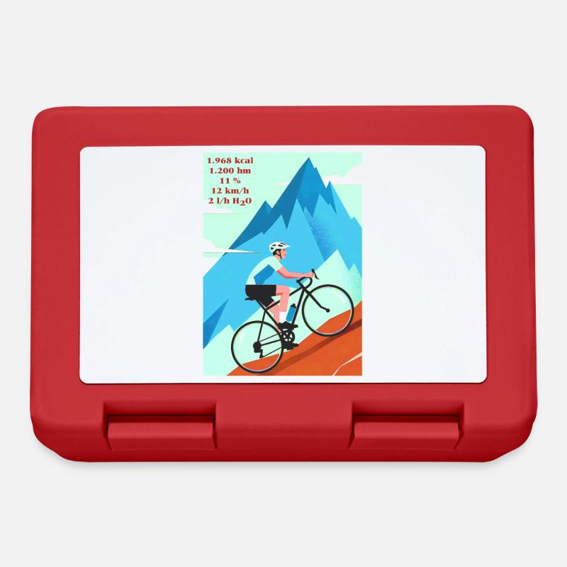 La roue et la montagne appellent - Boîte à goûter - rouge
