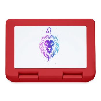 Design du Lion Lion en dégradé pastel - Boîte à goûter - rouge - Devant