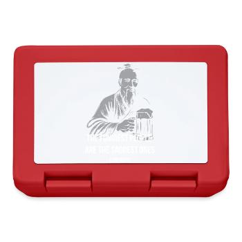 Confucius Laughs: Sad Joy Tee - Lunchbox - red - Front