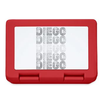 Vorname Diego - Brotdose - Rot - Vorne